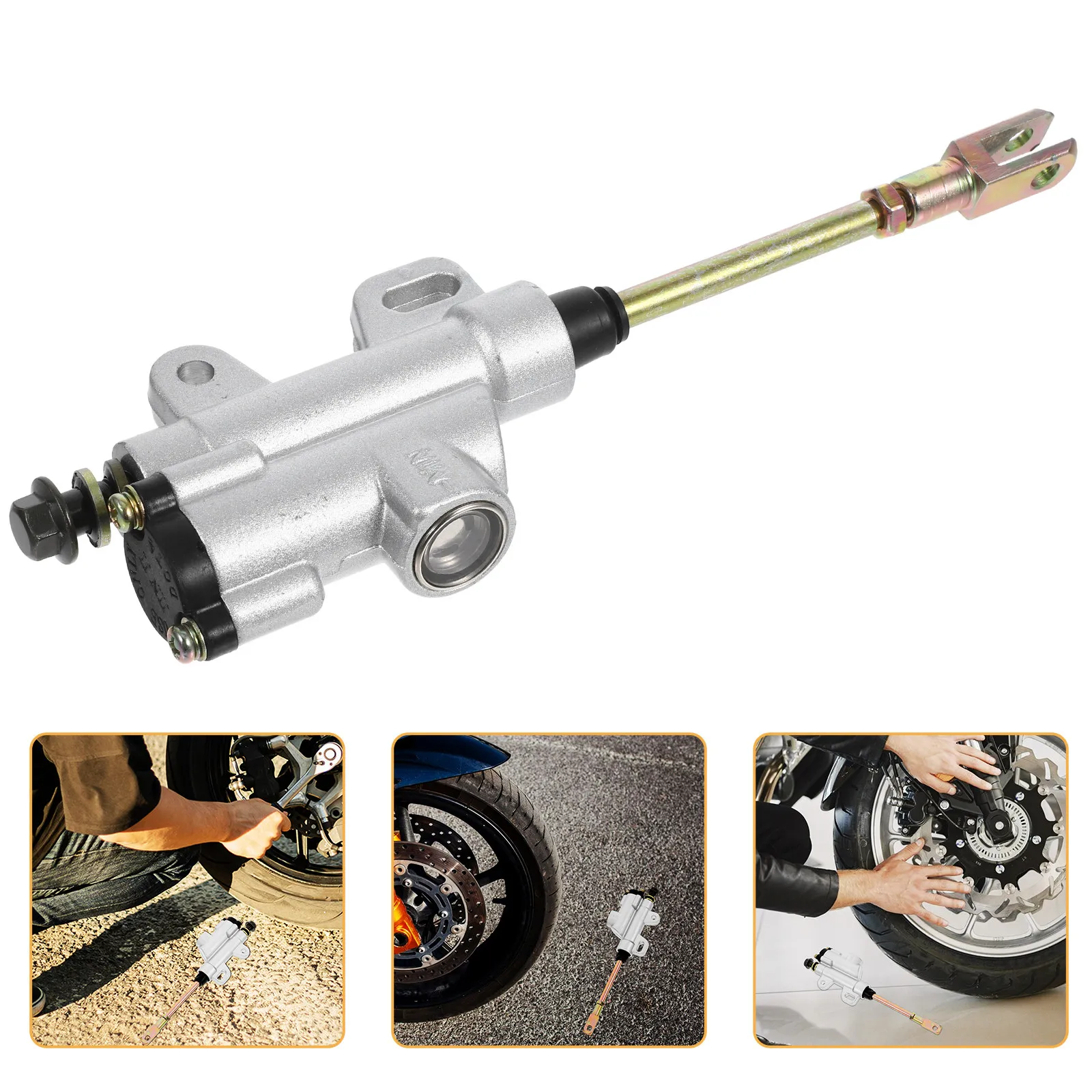 

Главный тормозной цилиндр для мотоцикла 8 мм, усиленная металлическая конструкция, быстродействующий тормозной насос для надежного торможения квадроциклов