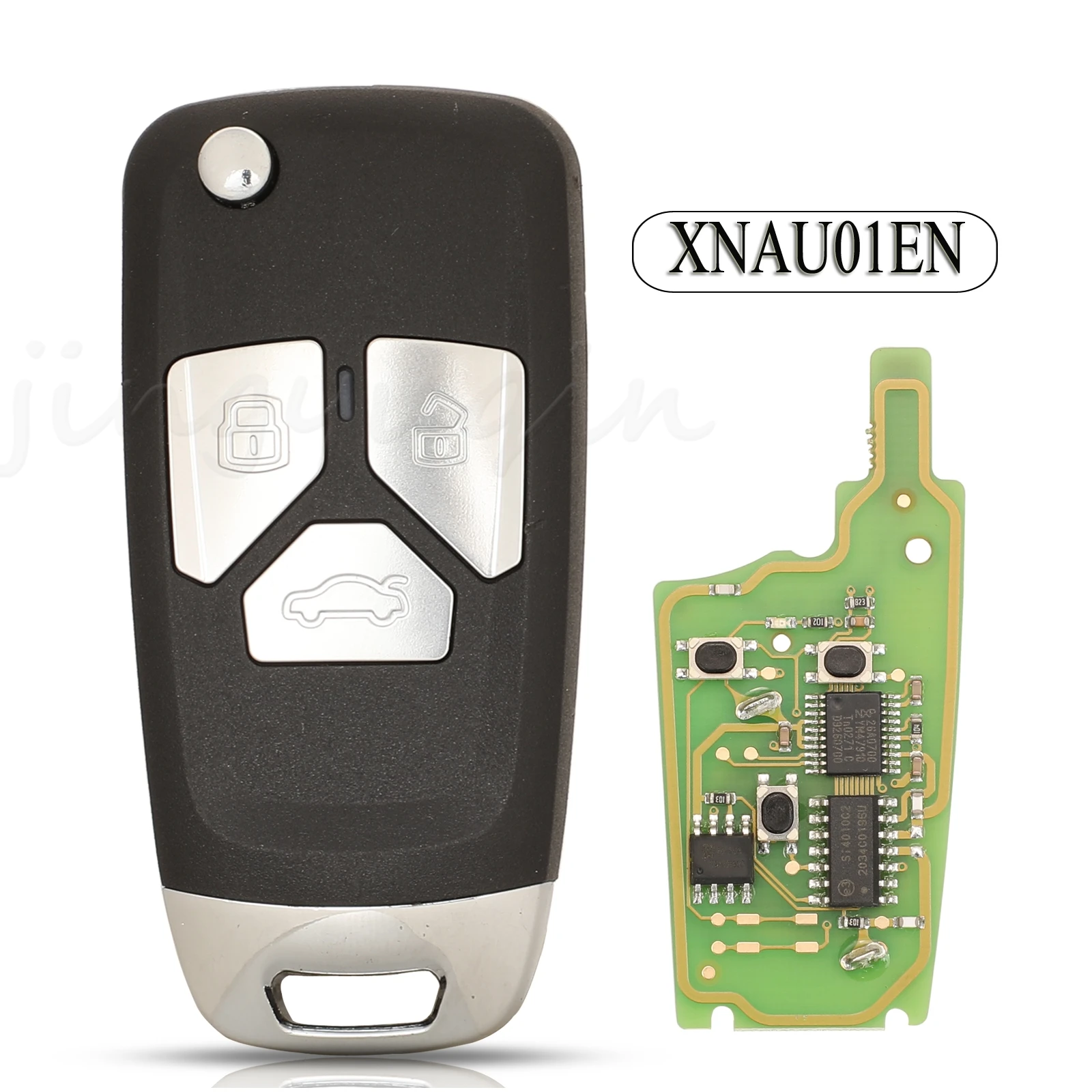 

jingyuqin 5pcs Xhorse Wireless XNAU01EN Universal Remote Key For Audi For VVDI Mini Key Tool VVDI2 3 Buttons