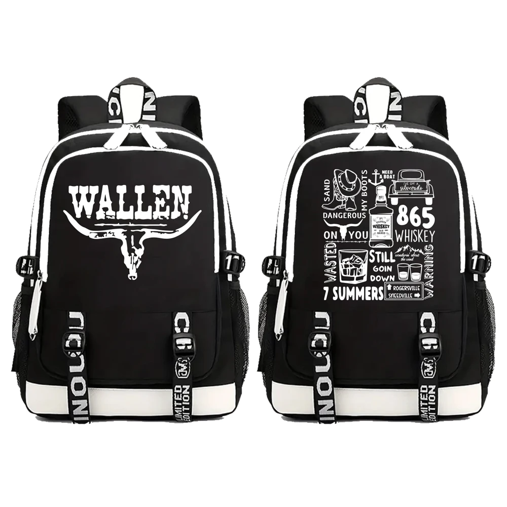 

Morgan Wallen Western Country Music Backpacks Men Women School Bag for Boys Girls Backpack Fans Gift