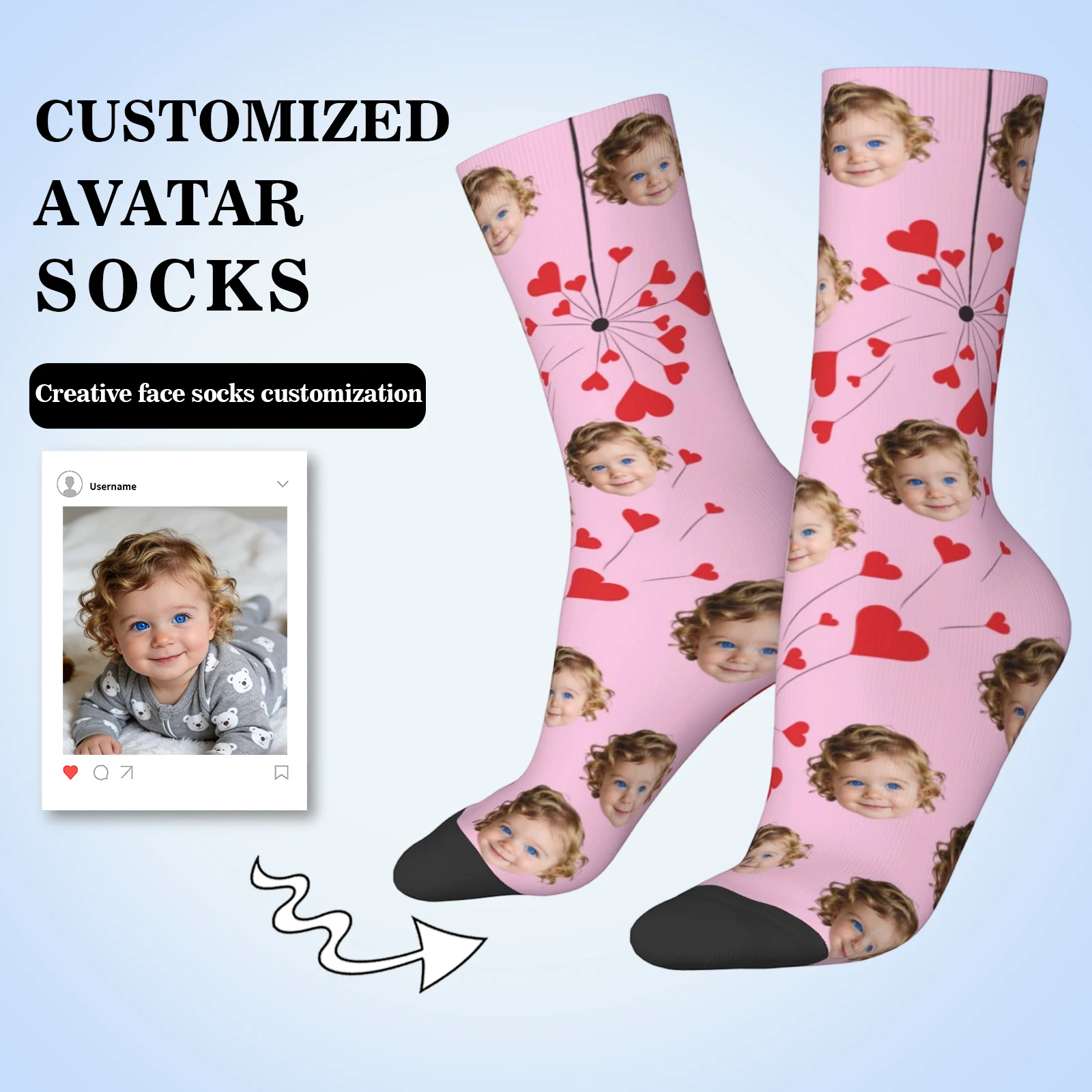 

Персонализированные забавные носки для лица, носки для лица с фото на заказ в подарок для папы, мамы, друзей, носки с рисунком для взрослых
