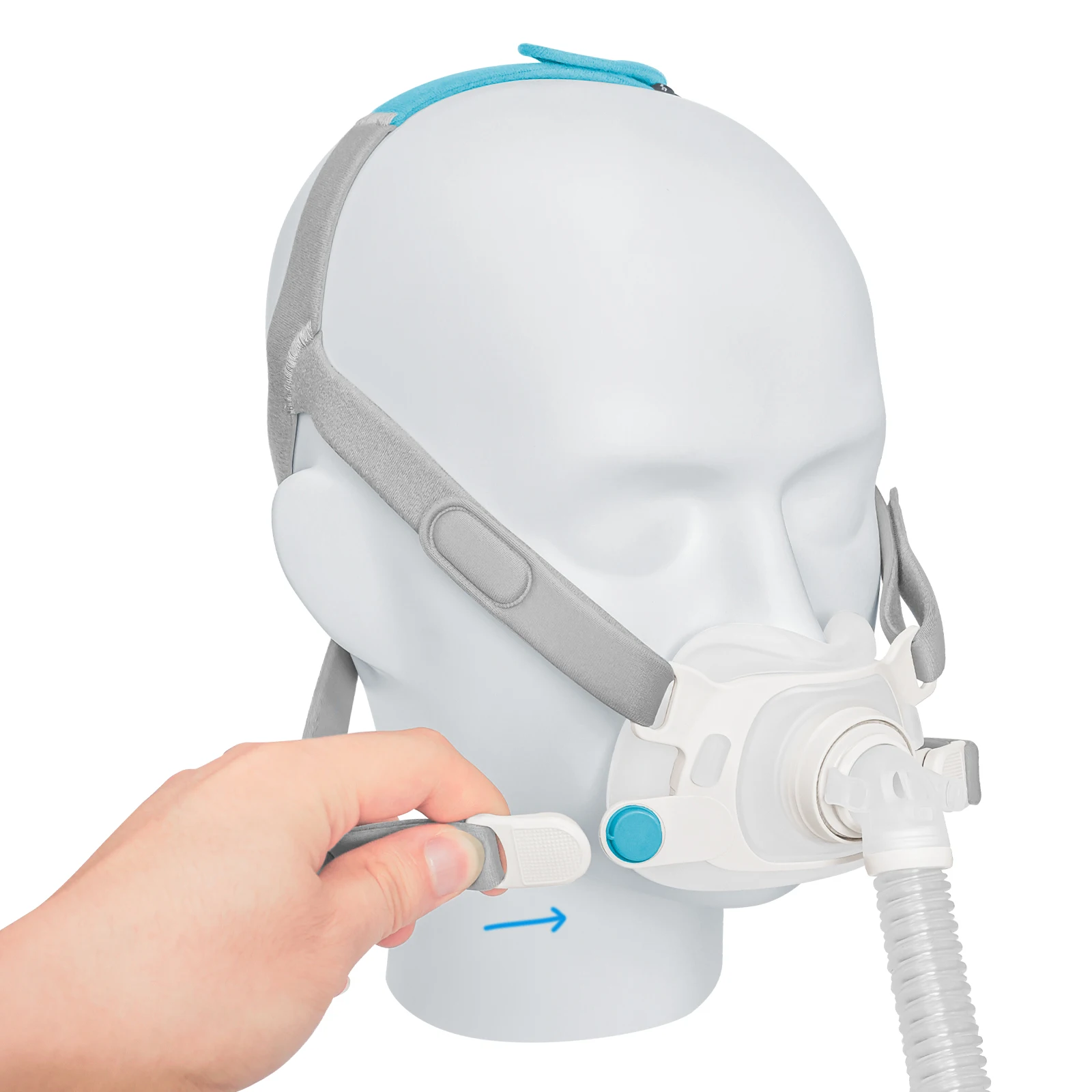 Альтернатива полнолицевой маски Airfit F30 F40 CPAP с головным убором для терапии апноэ во сне Альтернатива полнолицевой маски Airfit F30 F40 CPAP с головным убором для терапии апноэ во сне