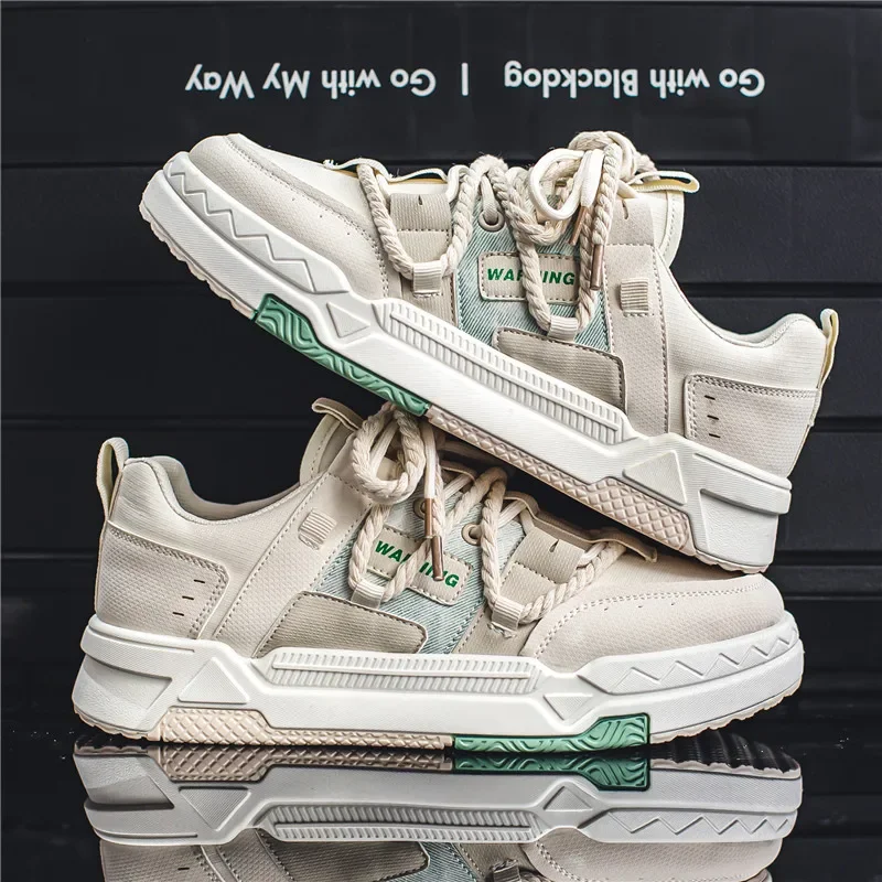 

Нескользящие кроссовки с сетчатым дыханием, мужские летние хит продаж, мужская спортивная обувь, модные удобные уличные легкие кроссовки для мужчин, бежевые