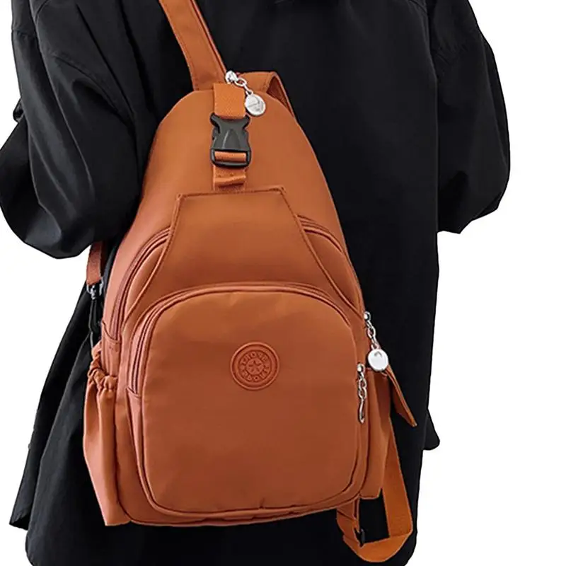 

Lightweight Chest Bag For Women Waterproof Single Shoulder Bag Large Capacity Changeable Male Backpack Multi-pocket Design