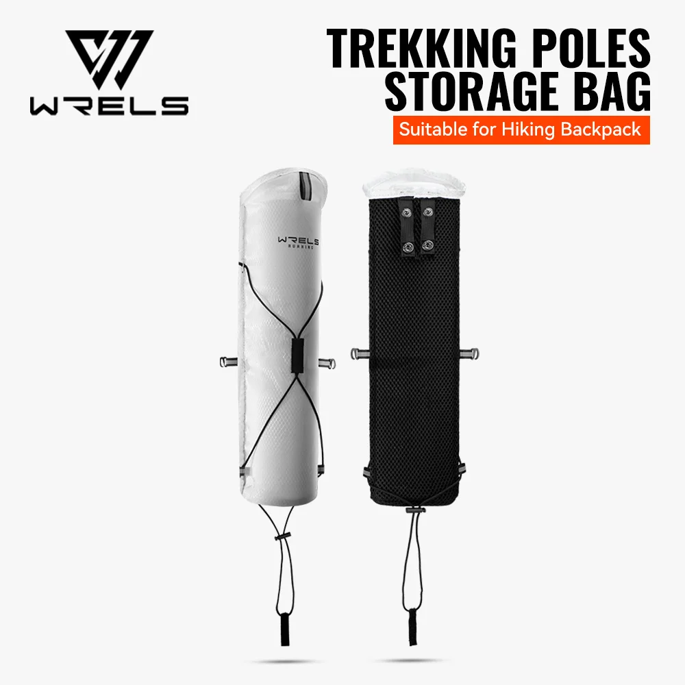 Bolsa de Armazenamento Leve WRELS para Bastões de Caminhada, Bolsa Portátil para Bastões de Trekking, Adequada para Coletes, Mochilas e Bolsas de Bengala