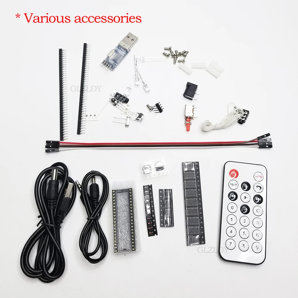 Kit de cubo LED 3D colorido 8X8X8, cubo de luz 888, Kit de espectro de música, microcontrolador de animación de texto, Kit de piezas cuadradas electrónicas DIY