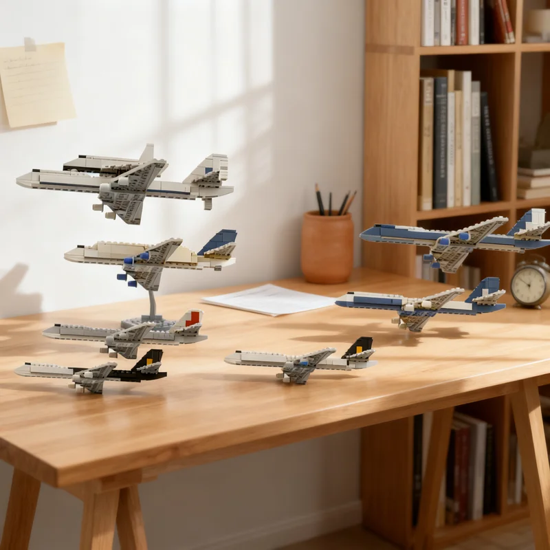 

499 шт. MOC рекламный набор для Boeing, модель, строительные блоки, строительные рождественские подарки, игрушки, идея, сделай сам, образовательный кирпич для детей