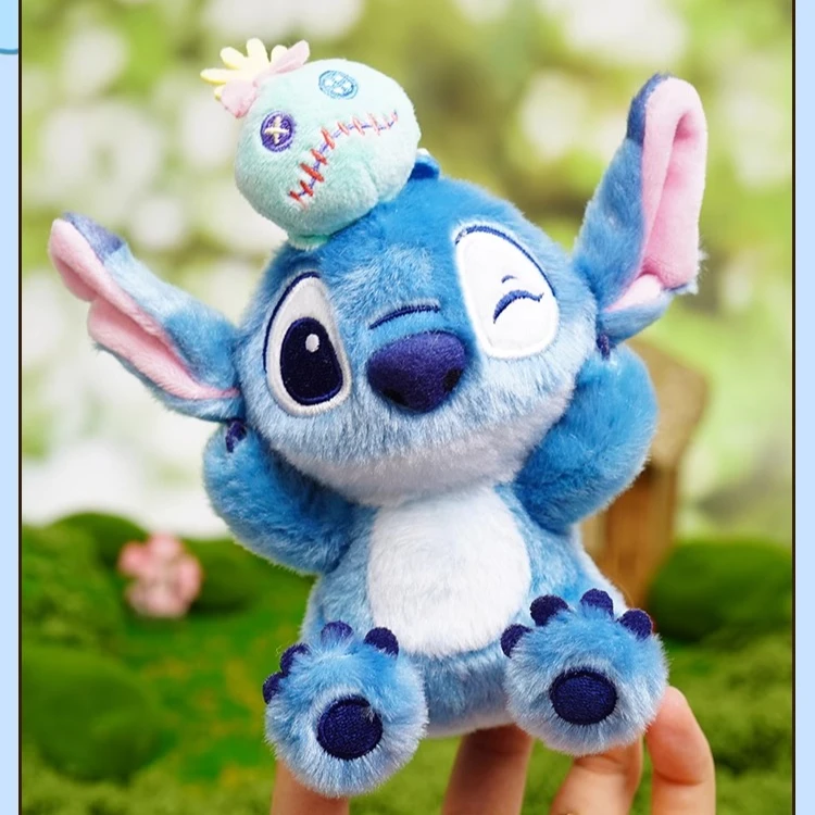 Nieuwe Kawaii Disney Potdemiel Stitch Pluche Pop Anime Sleutelhanger Cartoon Student Tas Hanger Accessoires Leuke Schoonheid Verjaardagscadeau