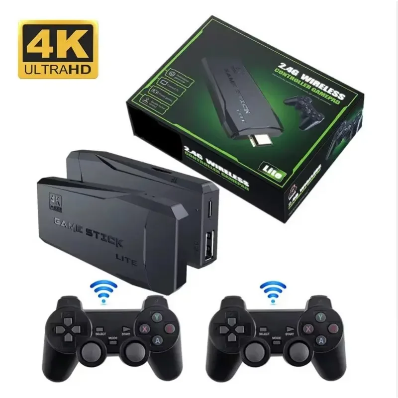 M8 Video Game Console 64G 2.4G Dual Wireless Stick 4K 20000 + Game Retro Game Controller