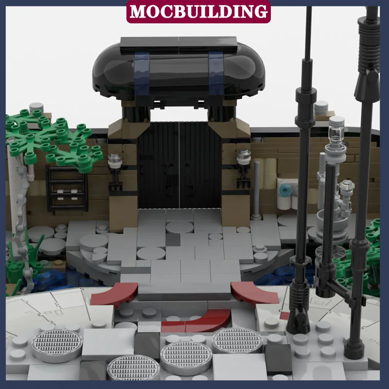 MOC City Building Bridge Small Park Model Building Block Assembly Collection Series Toy Gifts