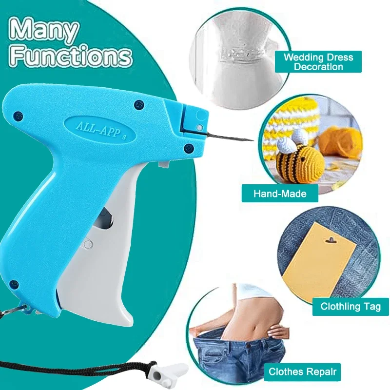 Mini Sewing Mashine, Price Tag Machine, Labeler Machine, Clothing Tag Gun Set, with 3000 Fasteners One Replacement Needle