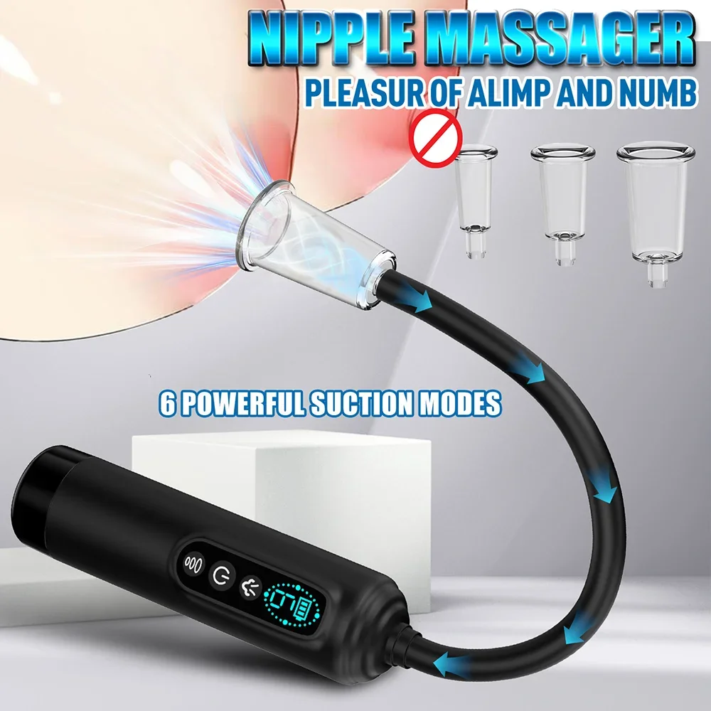 كس مضخة الحلمة مص هزاز الكهربائية فراغ كس مصاصة مع 6 طرق شفط الكبار BDSM الجنس لعب البظر مصاصة للأزواج