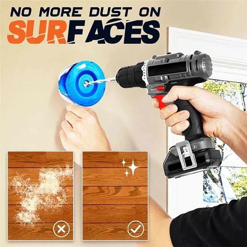 AEE8-Electric Punch Dust Collector Drill Cover Mini Dust Protection Device Filter Household Dust Collector Drill Accessories