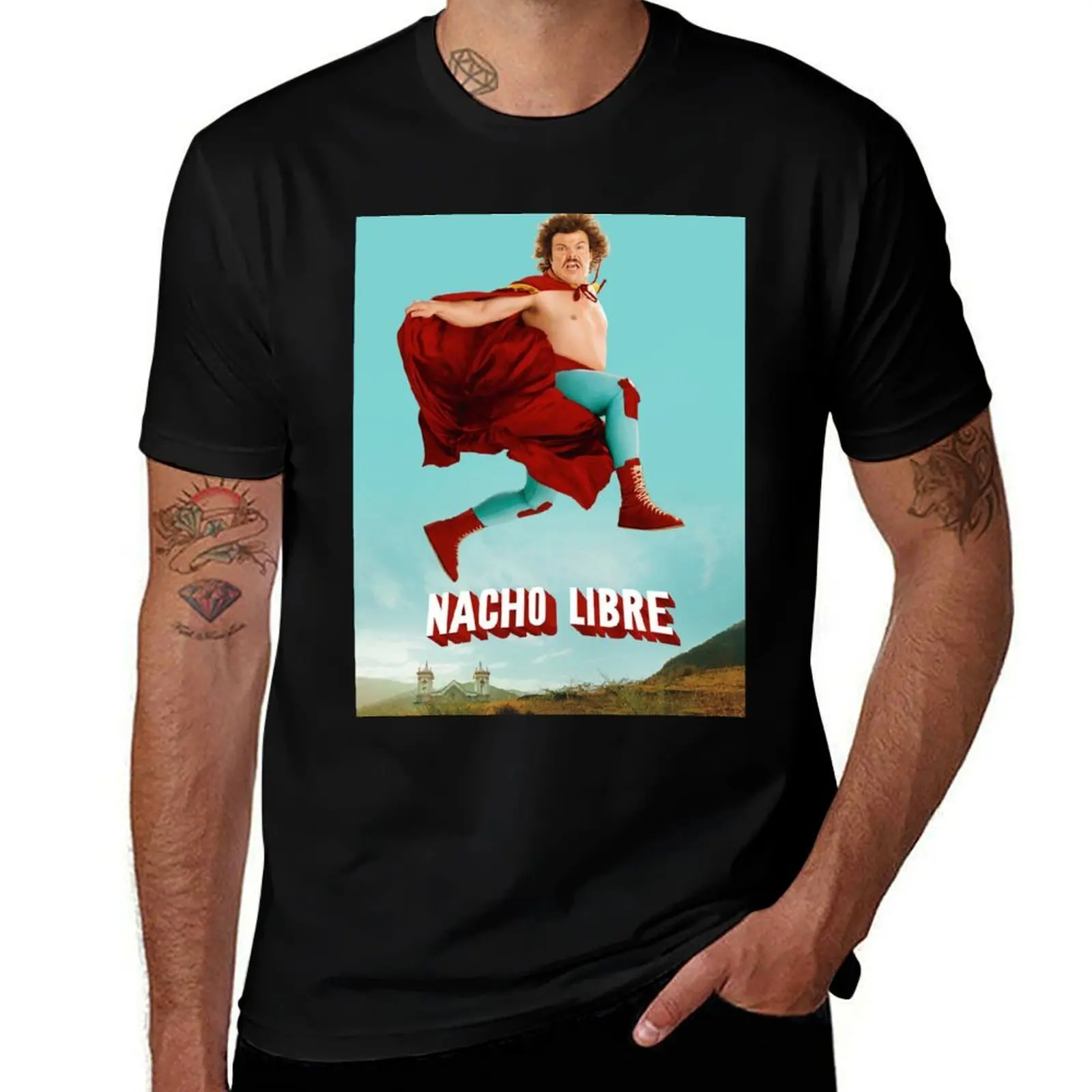 Nacho Libre T-Shirt Creative Graphic Tee Shirt T-Shirt