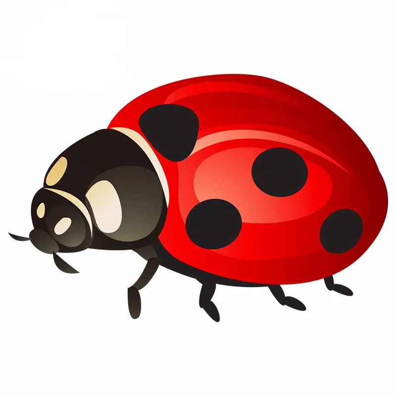 N320# 13CM/17CM For Ladybug Funny Decal Personality Stickers Waterproof Decal Sticker Car Styling Body For Car Decor