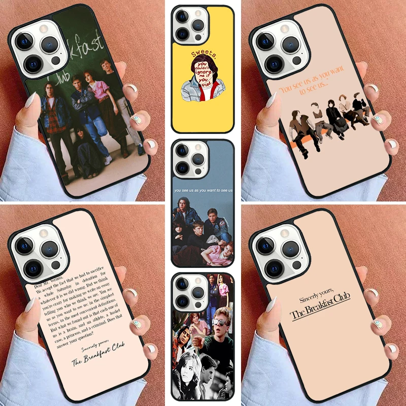 the breakfast club Phone Case For iPhone 16 15 14 Pro 11 13 12 Mini Max SE 2020 6 7 8 Plus Cover Capa