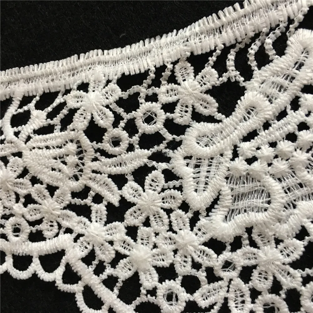 White exquisite lace decorative flowers sewing ladies fake collar embroidery garment fabric with DIY supplies accessories