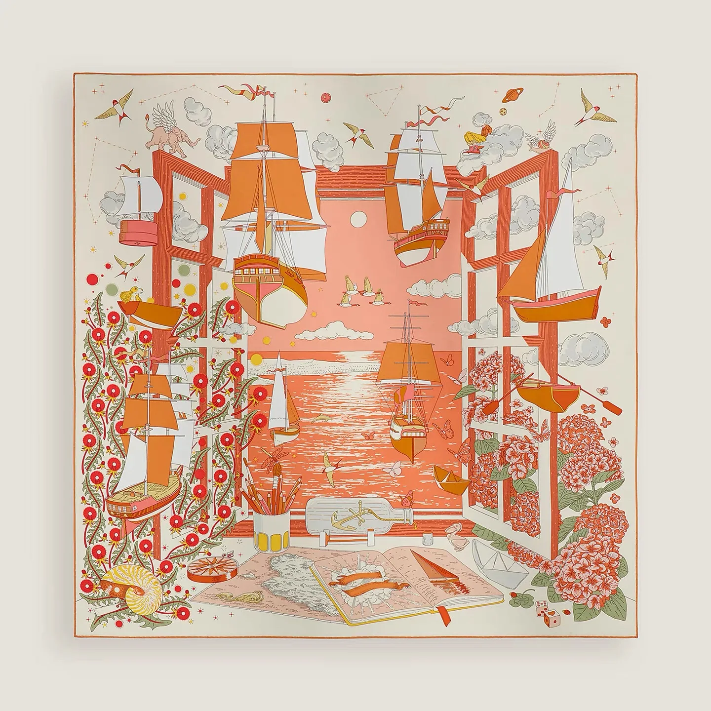 elegant-spring-new-18-momme-silk-scarf-silk-twill-versatile-fashionable-geometric-pattern-women's-scarf-accessory