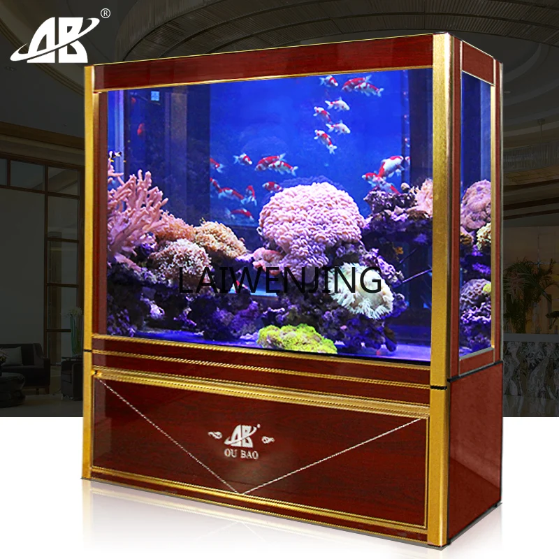 HLZ large screen entrance aquarium household floor new custom bottom filter tank