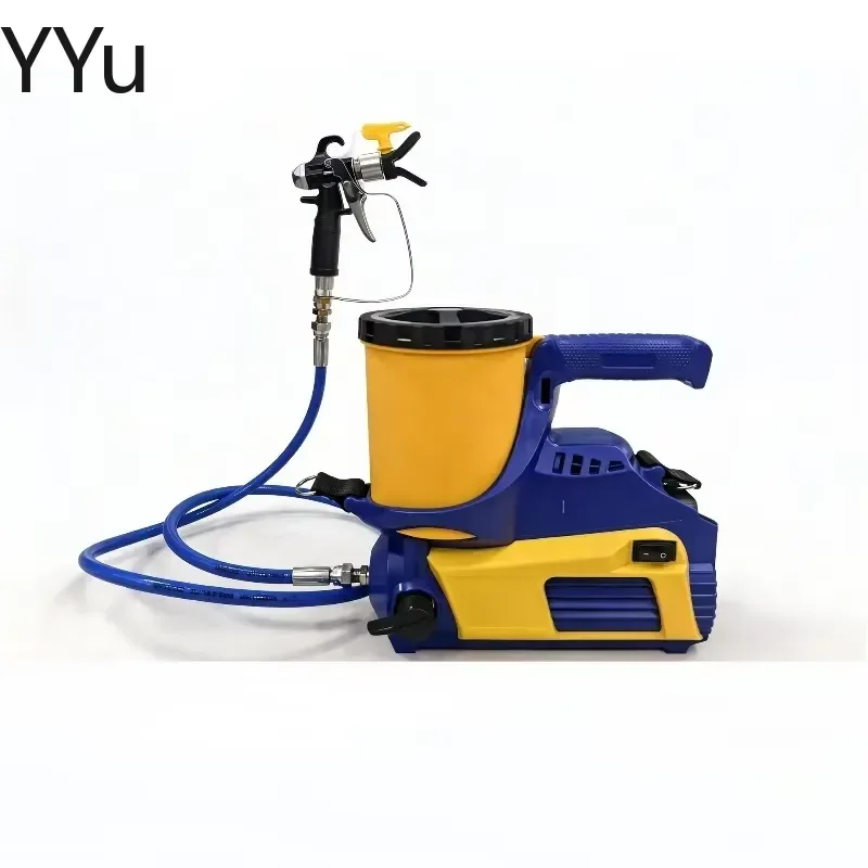 for Multifunctional 1600 Plunger Paint Sprayer Optimized Funnel Inlet Wall Coating Gun Building Renovation Tools Home