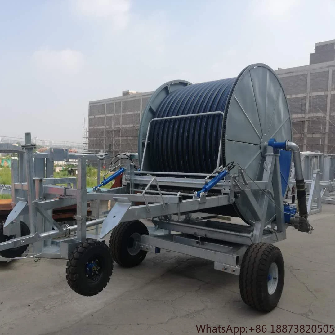 High Quality 75-400 hose reel irrigation with travelling irrigation big rain gun