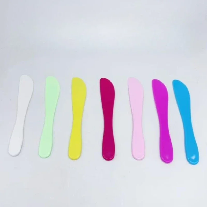 60Pcs Dental Plaster Spatula Dentistry Alginate Mixing Knife Cement Powder Mold Material Plastic Handle Spatula Dentist Tools