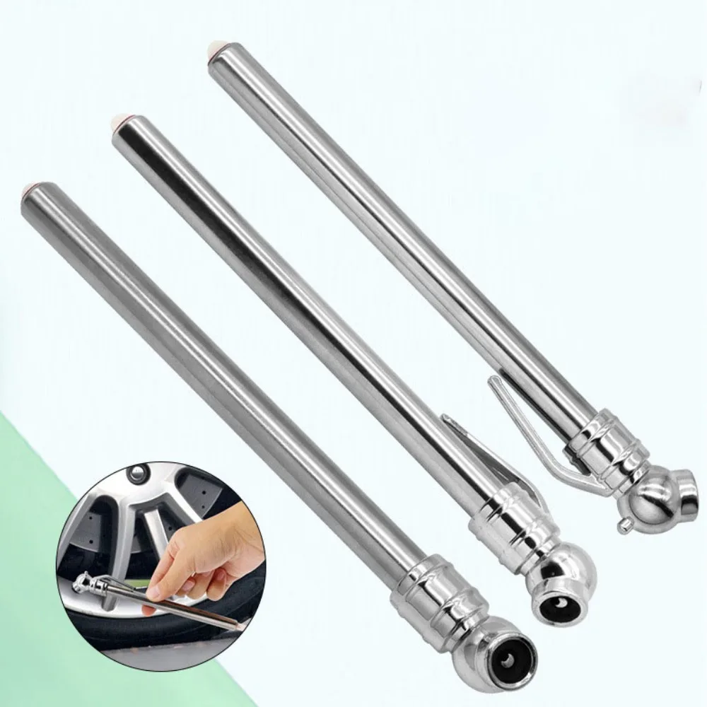

Durable Pen Shaped Tyre Air Pressure Test Meter 5-50PSI Stainless Steel Tire Gauge Mini Tire Pressure Test Pen