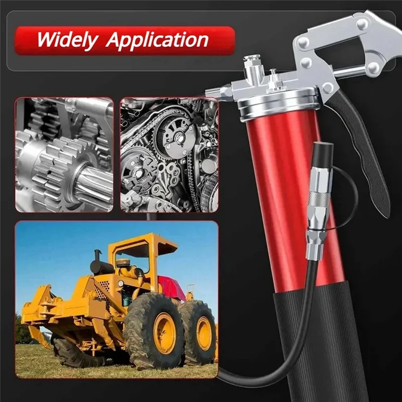 

L37A-8000PSI Oil Grease Gun Kit Labor-Saving Lever Type Grease Injector Lubrication Injection Heavy Duty Maintenance Tool