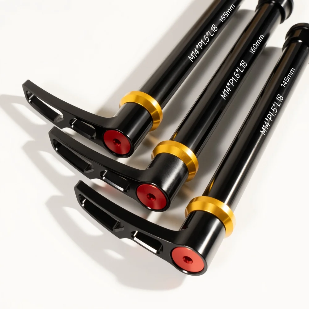 ملحقات الدراجة الجبلية Mtb من خلال المحور، 15 × 100 مم 15 × 110 مم شوكة أمامية معززة من خلال رافعة عمود المحور، خفيفة الوزن من سبائك الألومنيوم باستخدام الحاسب الآلي #2