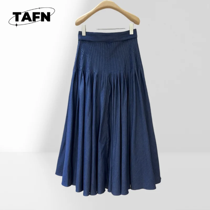 กระโปรง Midi ลายดอกไม้สําหรับผู้หญิง – ดีไซน์สําหรับตู้เสื้อผ้าฤดูร้อน กระโปรงผ้าฝ้ายที่สะดวกสบาย – รูปทรงทรง A-Line สําหรับสวมใส่ตลอดทั้งวัน AF2704