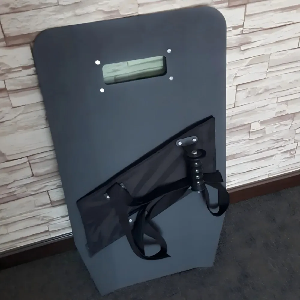 Ultra-Light Steel Shield 46X80CM Large Area With Viewport Explosion-Proof Bulletproof Handheld Law Enforcement Tactical Shield