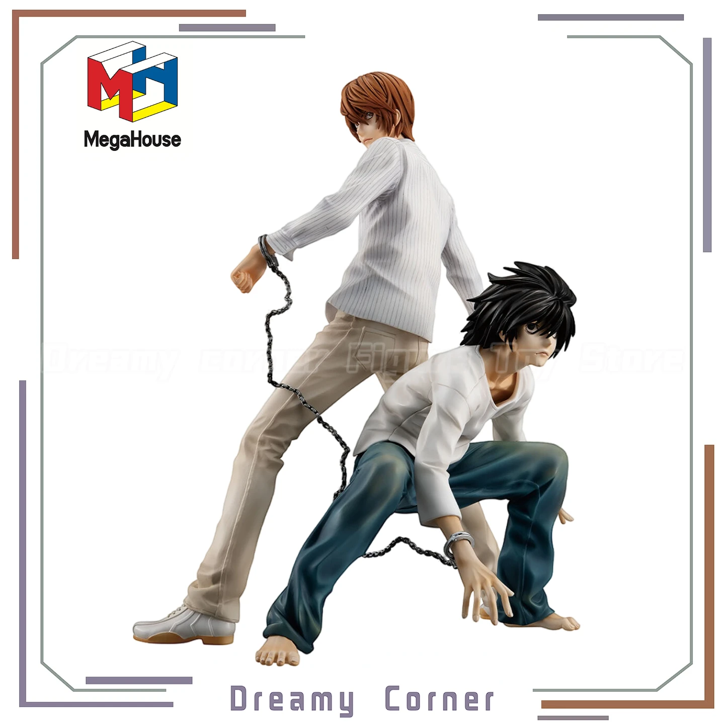

【Предзаказ】Оригинальные фигурки MegaHouse GEM Series DEATH NOTE L Ягами Лайт, модели-игрушки, украшения