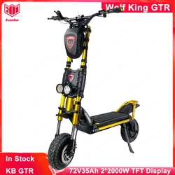 Original Kaabo Wolf King GTR 72V 35Ah 2000W*2 Dual Motor Hydraulic Brake TFT Display 12inch KB Wolf King GTR  E-Scooter