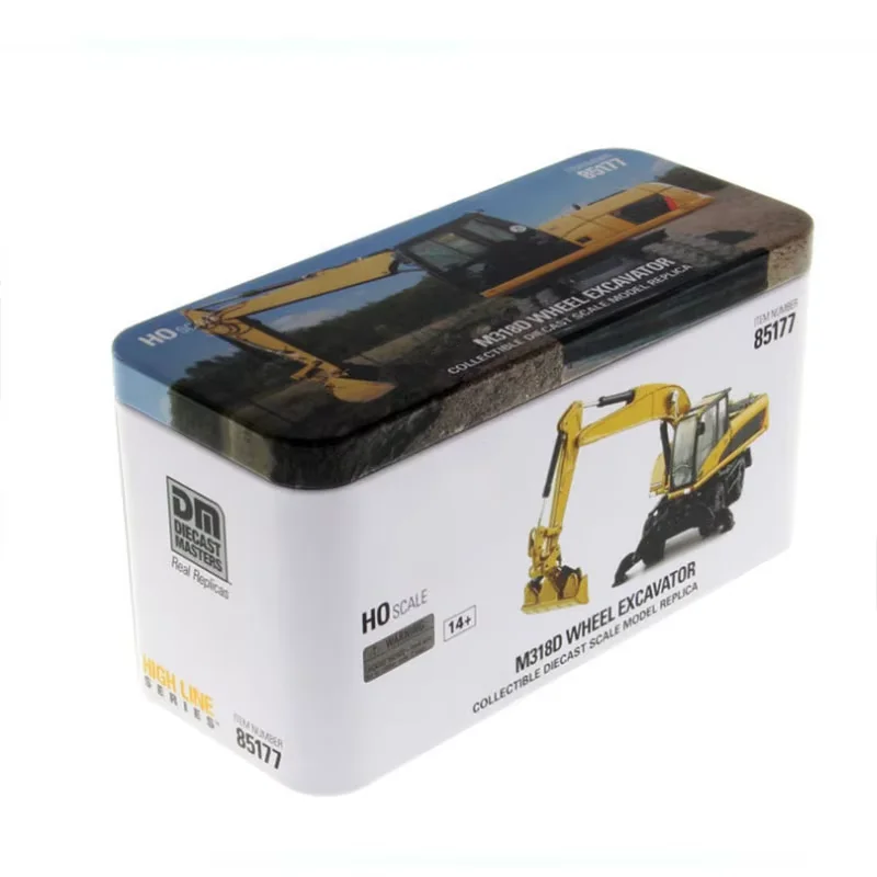 1:87 Scale Alloy M318D Wheel Excavator-High Line Diecast Construction Truck for Toys Collection Series 85177 Type Home Shows