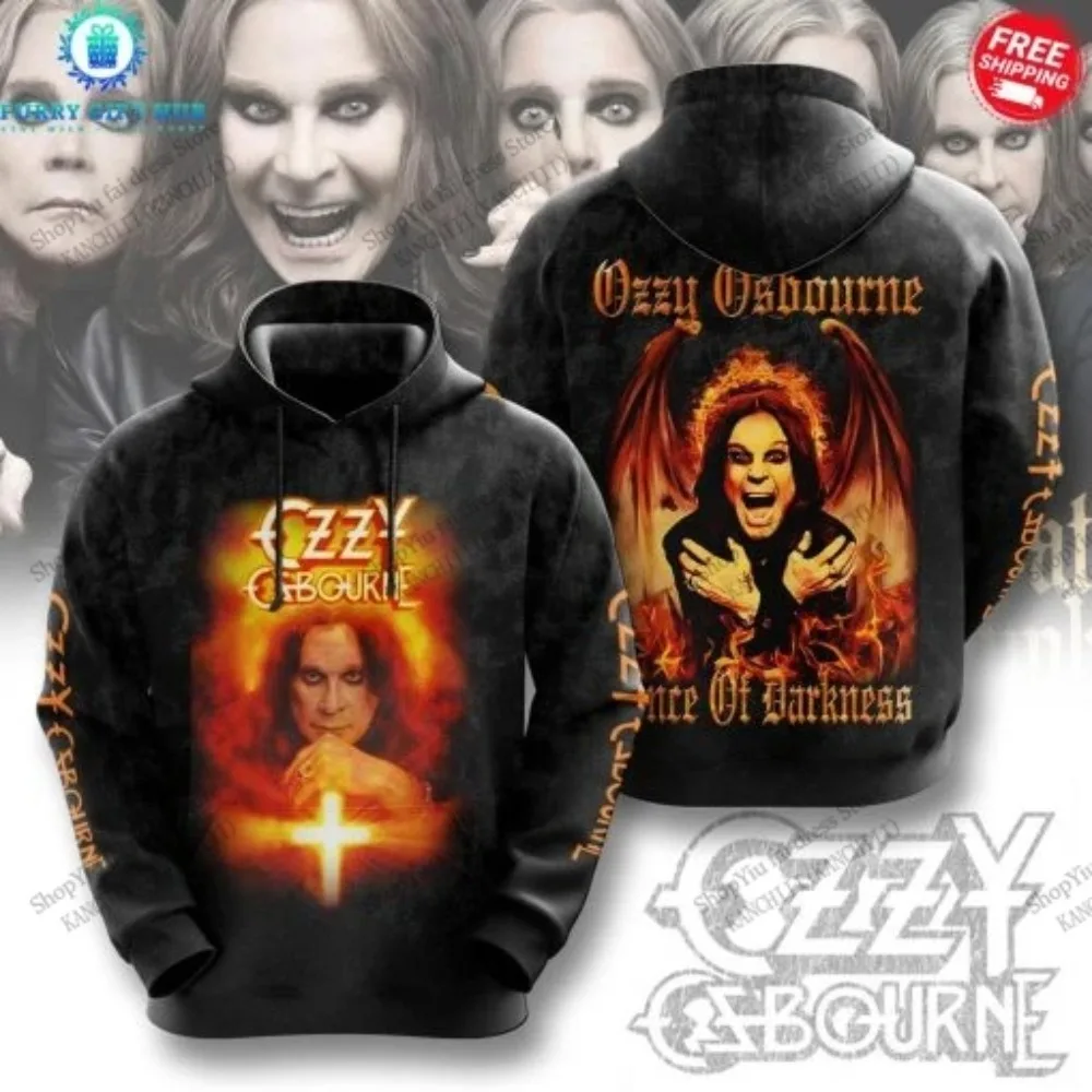 المعادن Ozzy Osbourne الفرقة ثلاثية الأبعاد طباعة هوديي الرجال النساء موضة هوديس البلوز الصبي معاطف النساء تعرق ألبوم هوديي روك الملابس #2