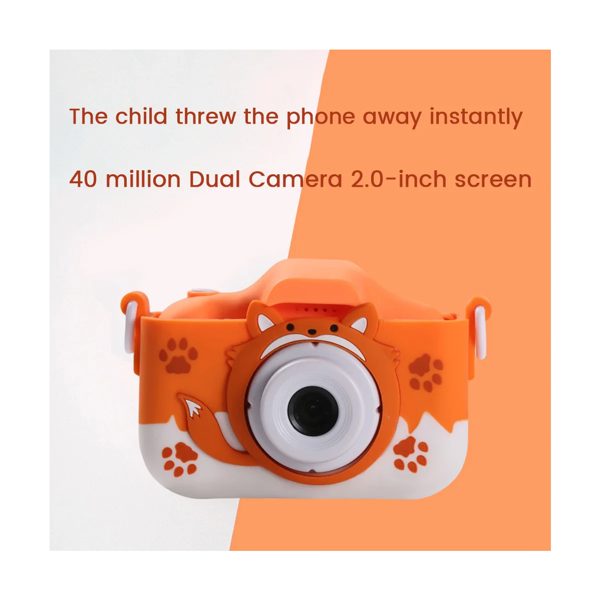 HD Camera Speelgoed Voor Kinderen Digitale Camera Videocamera Met 32Gb Sd Kaart Voor Kinderen Baby Geschenken Oranje