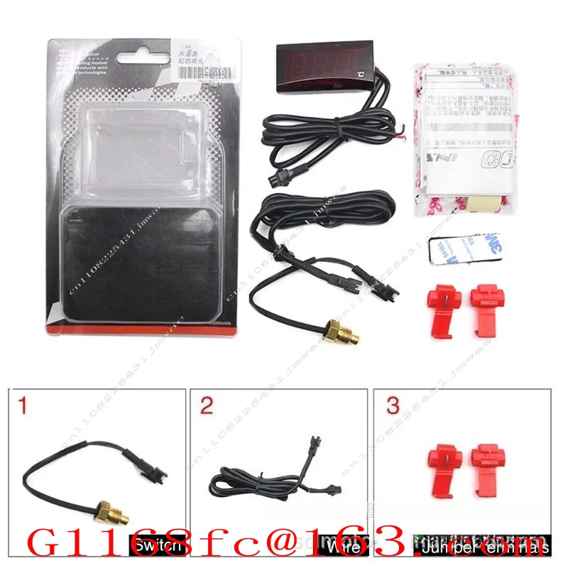 Gauge Accessories LCD Display Vehicle Electric Motorcycle Universal Water Cooling Temperature