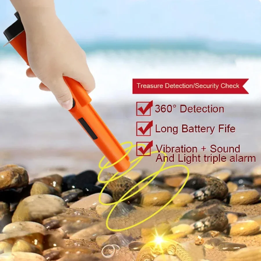 Metal Detector GP-pointer Pinpointing For Treasure Search Waterproof Positioning Rod Detecting With Bracelet LED Lights