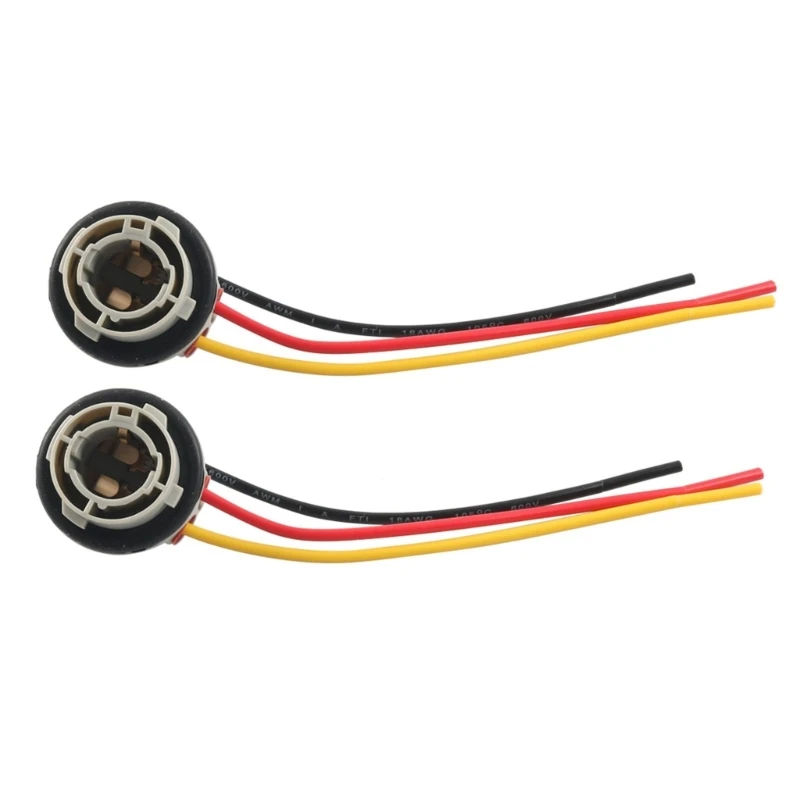 

A2BF LED Bulb Socket Plugs Waterproof Designs Connector for Car Truck SUV Brake Lights