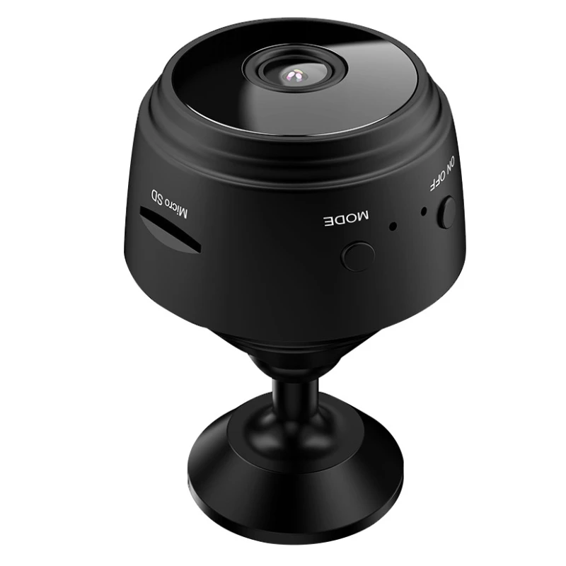 كاميرا شبكة مغناطيسية لاسلكية صغيرة ، واي فاي ، أسود ، ملحقات منزلية ، منزل ذكي ، شاشة مراقبة عن بعد ، حماية ، أمان ، WiFi p, HD