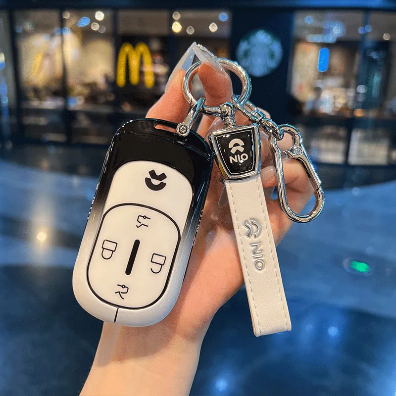 For NIO ET9 Key Protective Cover, Full-wrap Metal Shell, 100kWh Signature Edition, Buckle, Executive Luxury High-end Key Bag