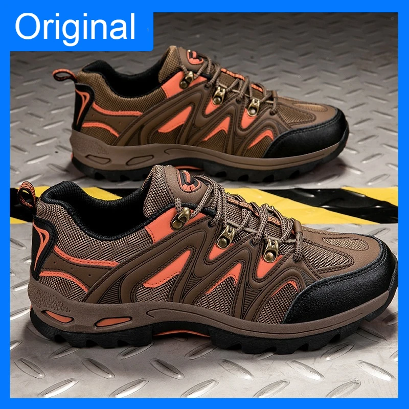 

Mens Hiking Shoes Low Cut Breathable Anti Slip Wear-resistant Forest Sneakers Comfortable Stable Outdoor Travel Climbing Shoes
