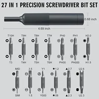27 in 1 Precision Screwdriver Set Magnetic Bits Pen Style Manual Repair Tools Kit for Eyeglass Watch PC Jewelers Laptop iPhone 4