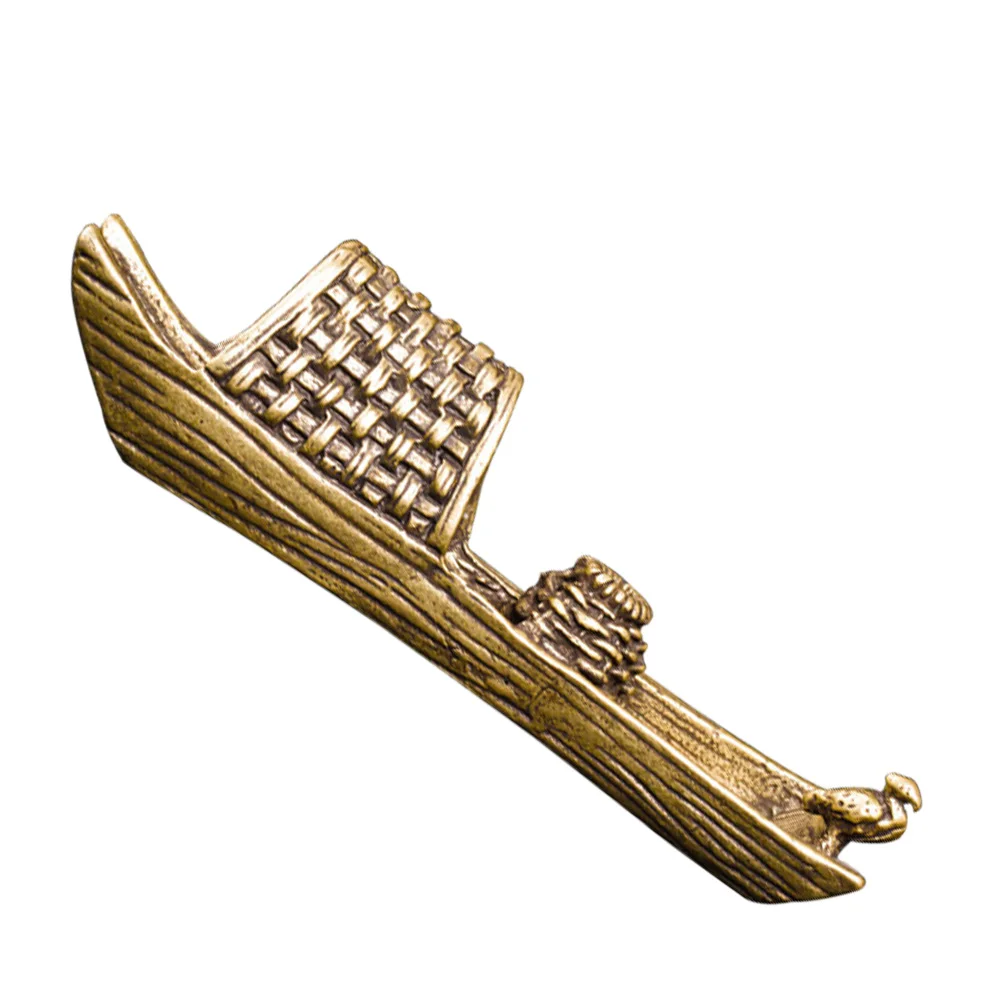 

Brass Fishing Model Carving Artware Desk Decoration Creative H Home Adornment Lifelike Design Practical nament