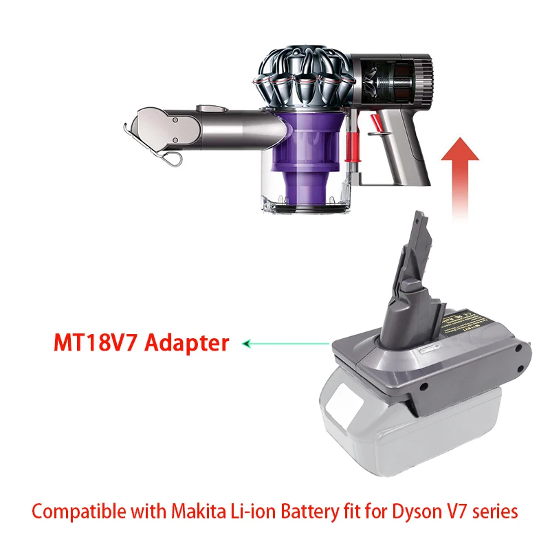 Li-ion Battery Adapter MT18V7 MIL18V7 DW20V7 BOS18V7 BPS18V7 For Makita Milwaukee For Dewalt Bosch For Black Decker For Dyson V7