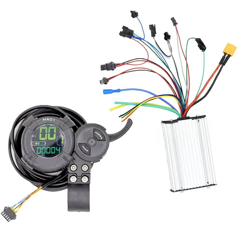 AA67-Scooter Motor Controller 6-Channel LCD Display Universal Controller For Electric Scooters 48V-60V 25A Accelerator