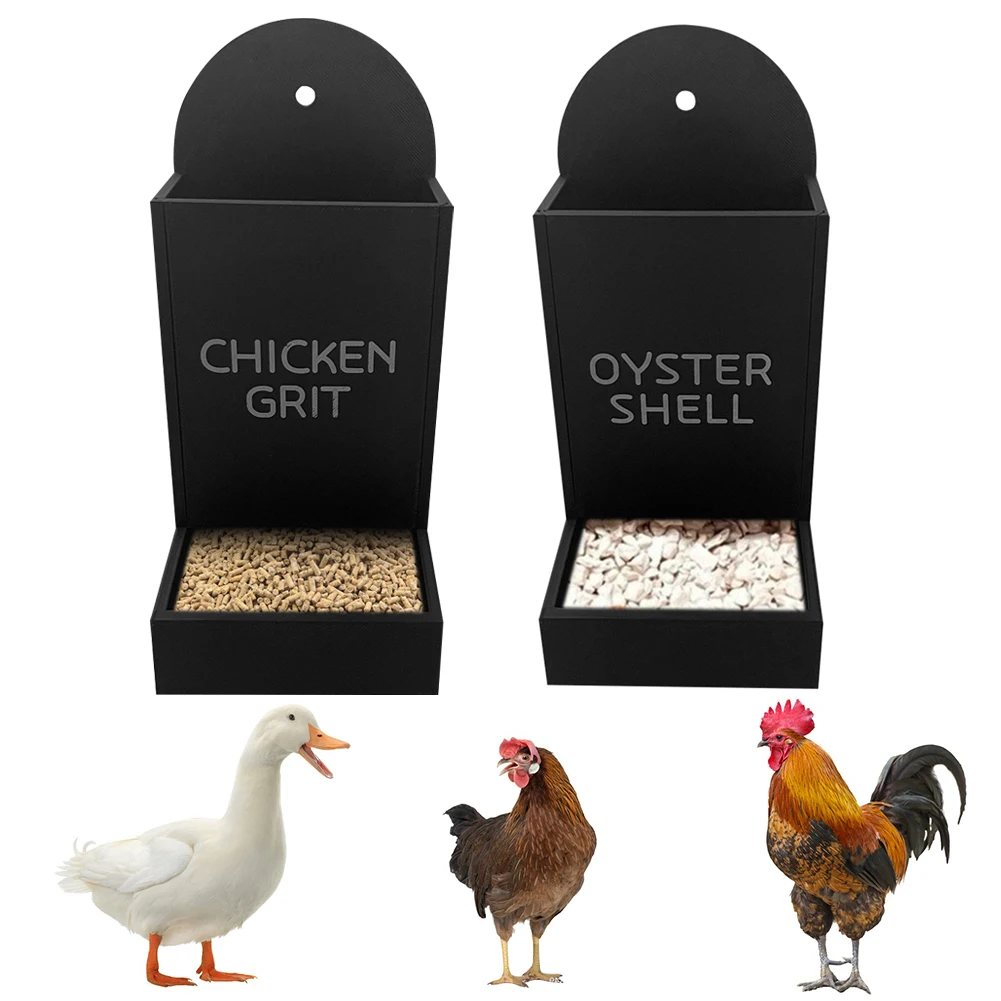 

Кормушка для кур и уток с поддоном для корма и мелкого камня, подвесная (набор D)