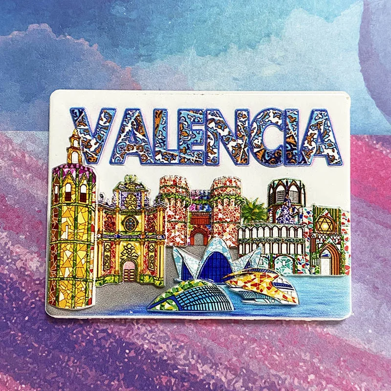 

Valencia Landmark Building Landscape Magnetic Refrigerator Magnet Travel Souvenir Creative 3D Magnet