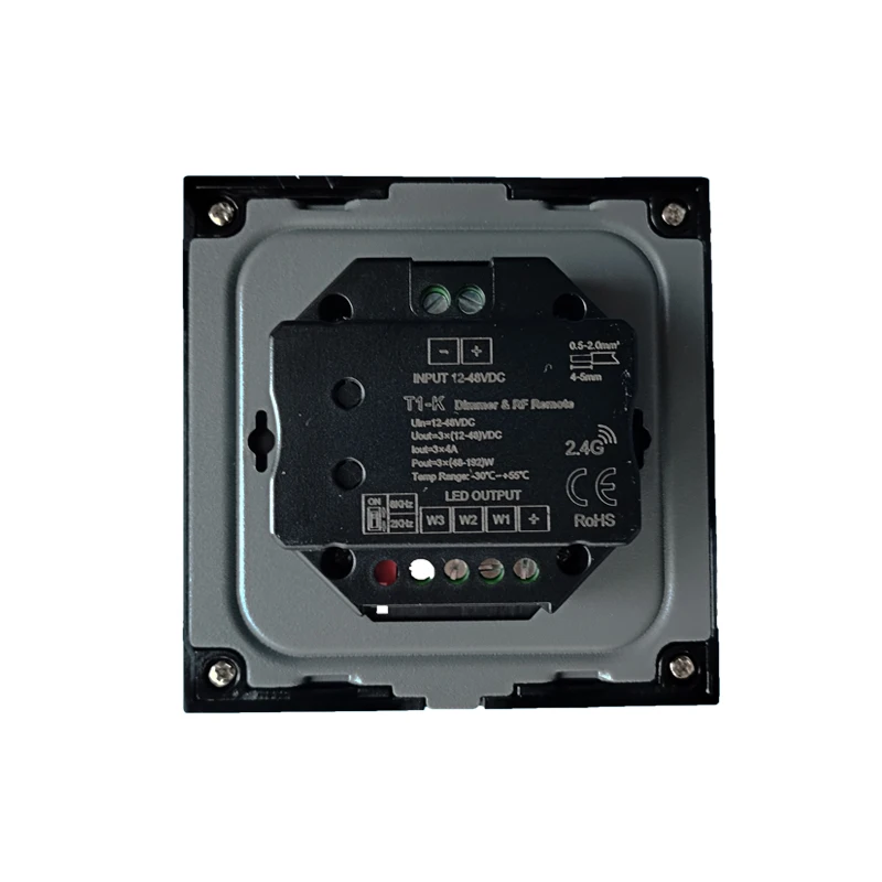 3チャンネルled調光器,DC12V-24V 5050,3色,回転パネル,手動ノブ,壁取り付け,調光,3528