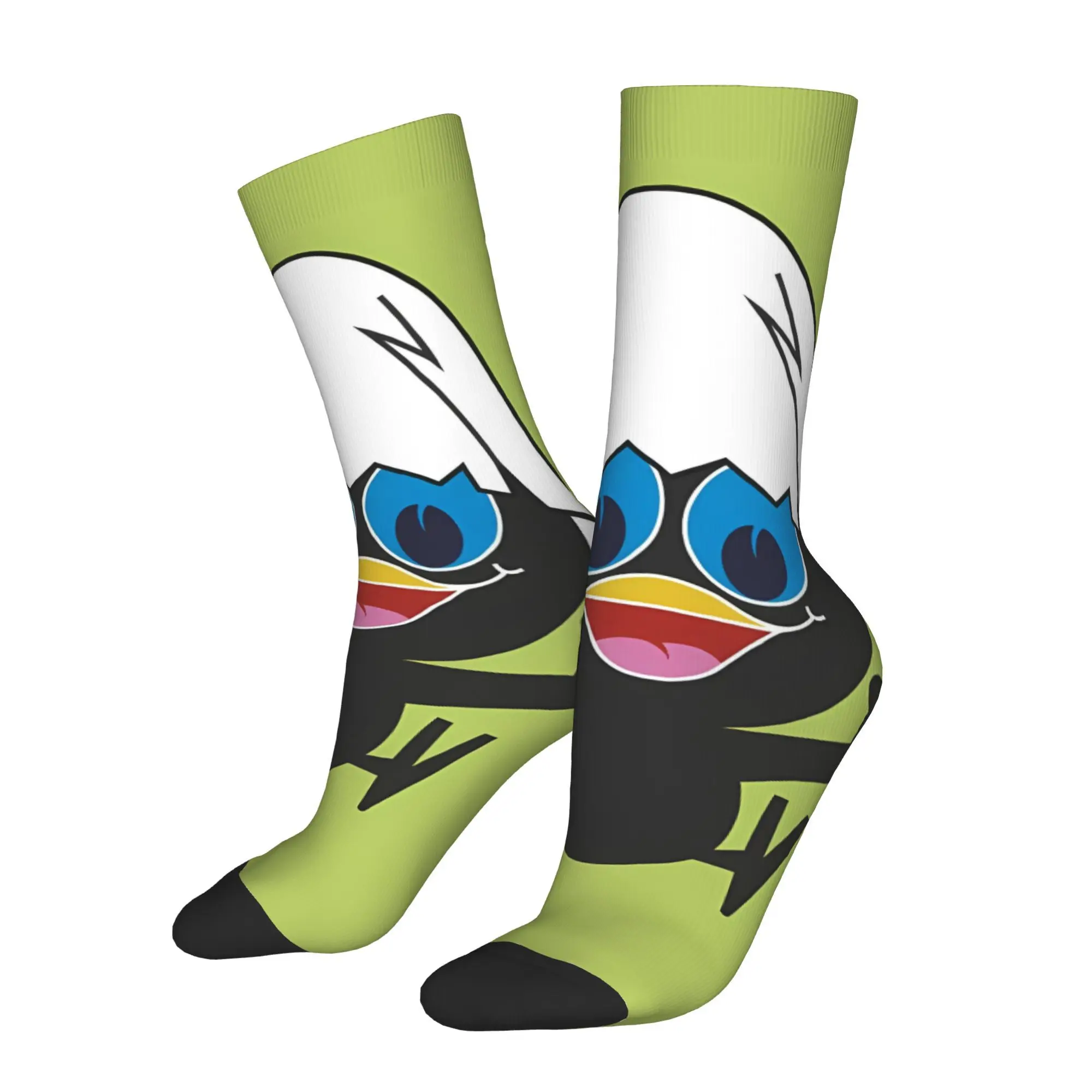 

Забавные мужские носки Happy с рисунком курицы, винтажные повседневные носки в стиле Харадзюку в стиле хип-хоп, подарочный узор с принтом