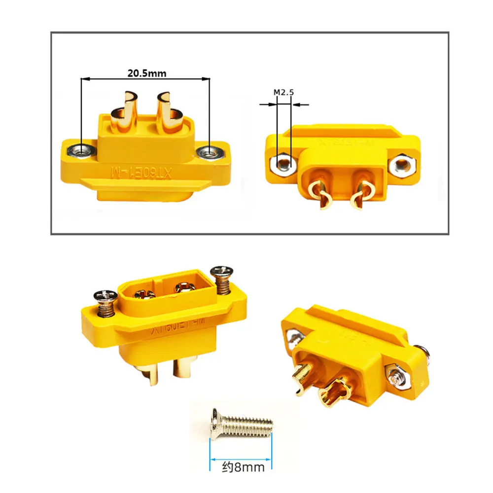 XT60E-M/f weiblicher stecker XT60-M xt60 xt60h männlicher kugel stecker draht kabelst ecker für rc fpv lipo batterie rc quadcopter – Detail 4